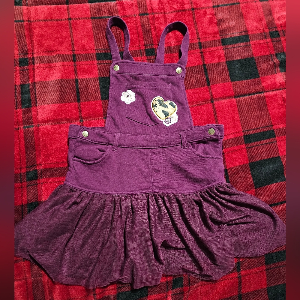 #925- girls 365 kids garanimals size 10 purple romper dress